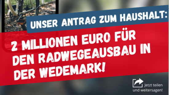 SPD Antrag Radweg Haushalt 2022